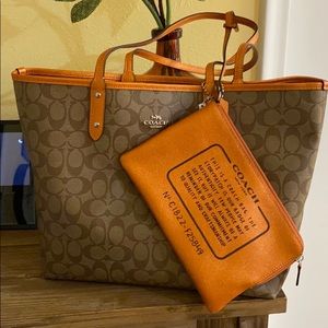 Coach Reversible PVC City Tote
